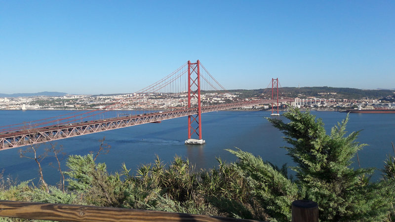 Мост 25 Апреля и Статуя Христа. Португалия. Тур по Европе в Туле